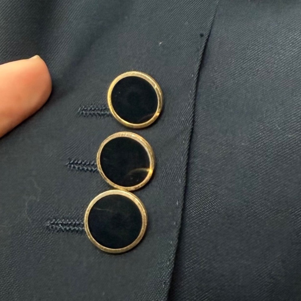 Canali Milano Mens Navy Blue Double Breasted Pure Wool Blazer Jacket Italy 52 42 - Picture 7 of 11
